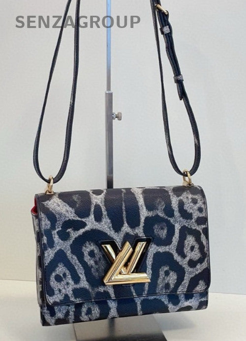 Louis Vuitton Twist Epi Leather Shoulder Bag Black Gold Used Women Classic