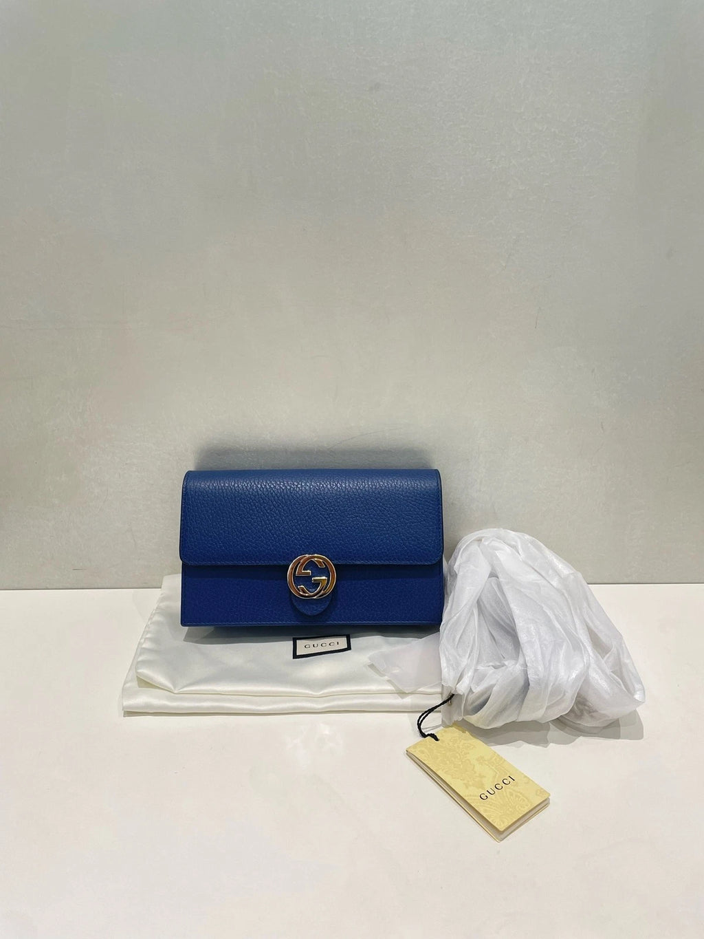 Gucci Leather Chain WOC Crossbody Bag For Women