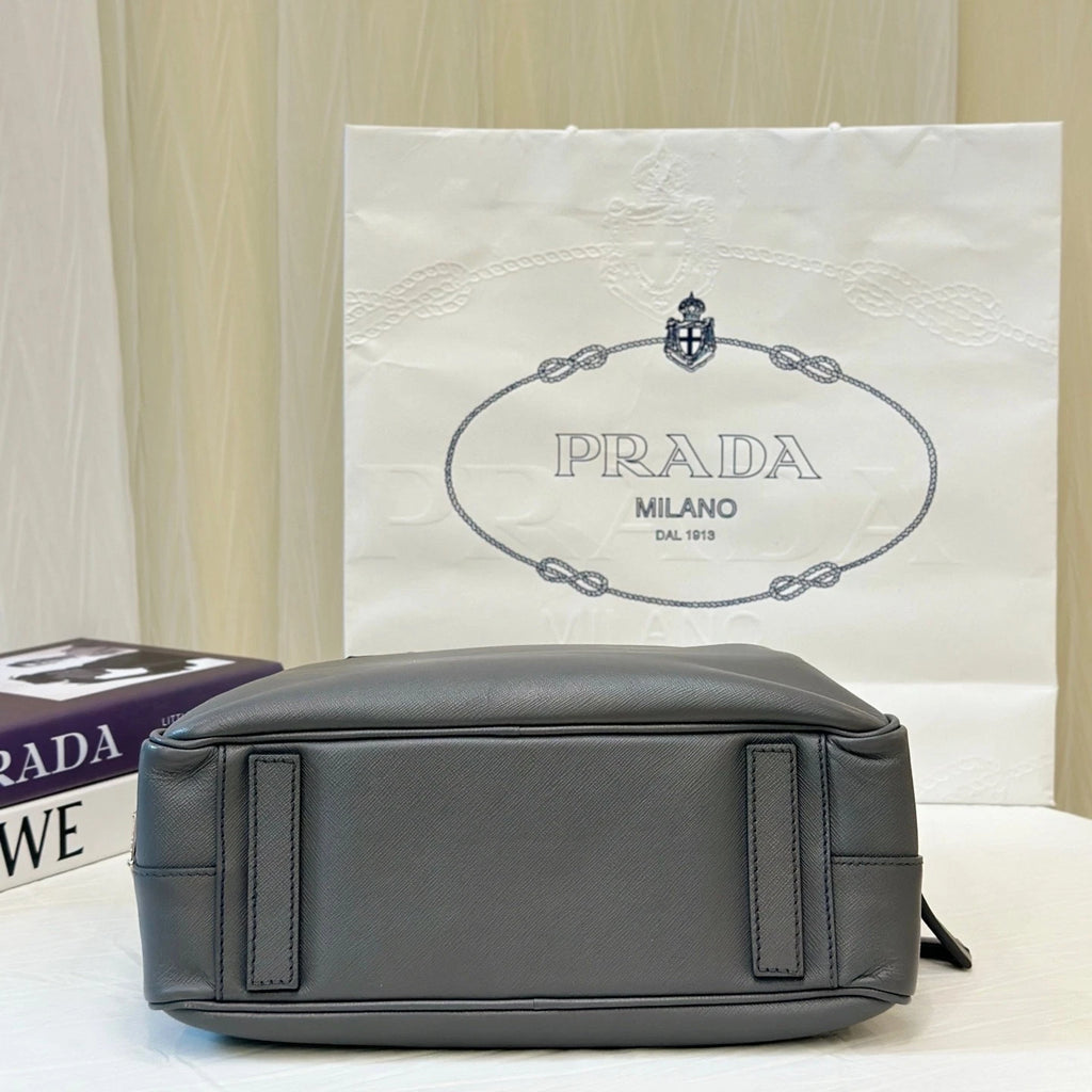 Prada Classic Leather Business Briefcase Handbag For Women