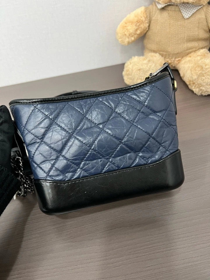 CHANEL Blue Black Small Crossbody Bag For Women