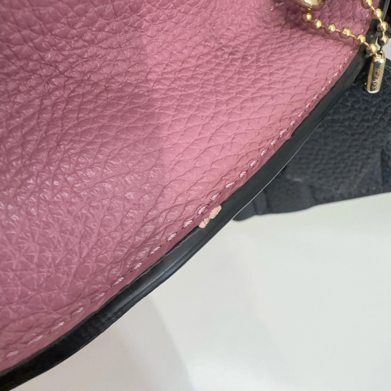 Coach Remi 20 Beige Navy Leather Saddle Crossbody Shoulder Bag For Women