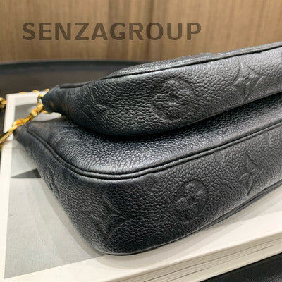 Louis Vuitton Black Gold Monogram Leather 2-in-1 Chain Crossbody Bag