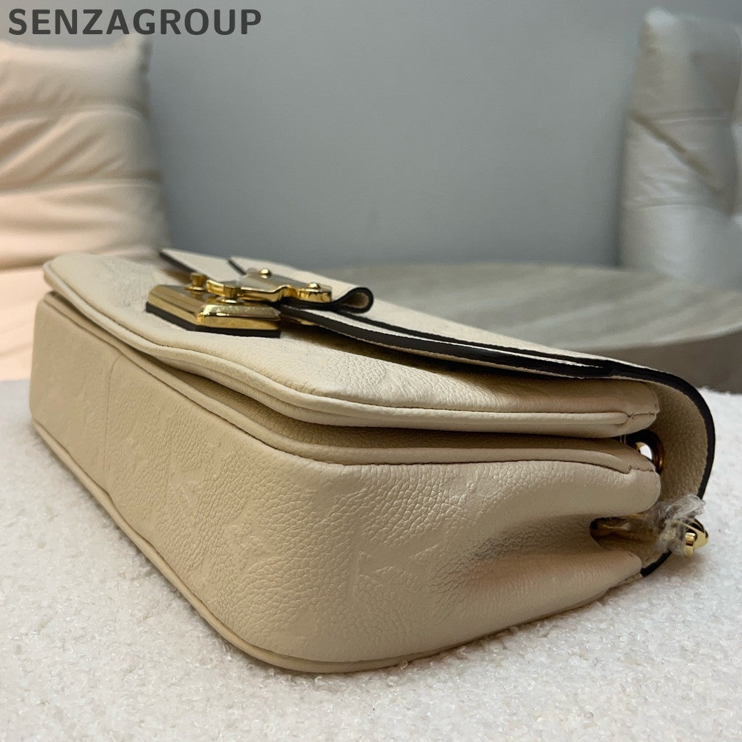 Louis Vuitton Monogram Messenger Bag with Silver Chain Strap - Women's Classic
