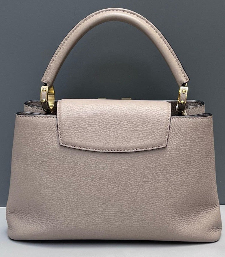 Louis Vuitton Cap PM Top Handle Bag Gray Gold Used Women Designer Classic
