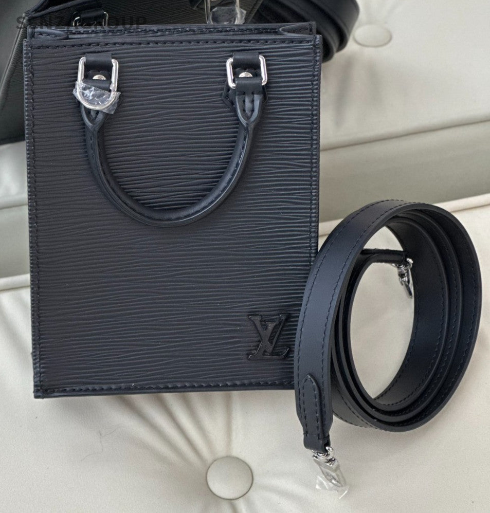 Louis Vuitton Petit Saca Plat bag mini Epi Leather Top Handle 2WAY Shoulder bag