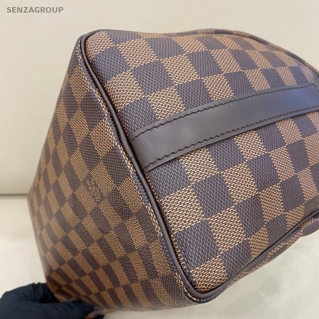Louis Vuitton Speedy25 Damier Top Handle Bag Crossbody Brown Women Classic