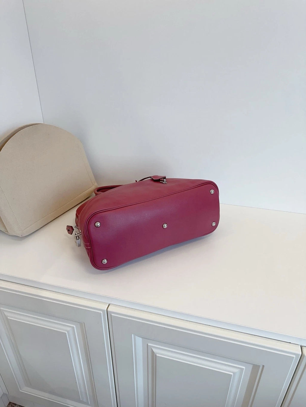 Hermès Bolide Relax 35 Bowling Handbag Daily Tote Rosewood Pink
