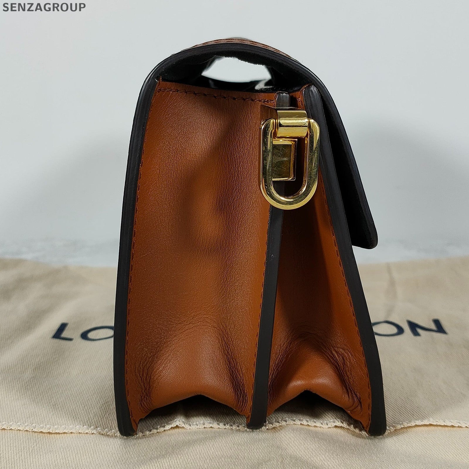 Louis Vuitton Dauphine MM Monogram Shoulder Bag Brown Women's Classic