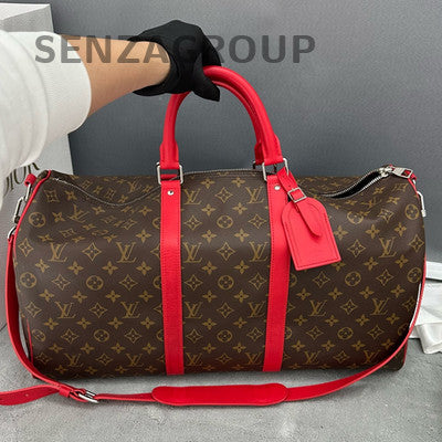 Louis Vuitton Keepall 50 Bandoulière Travel Bag Unisex Classic