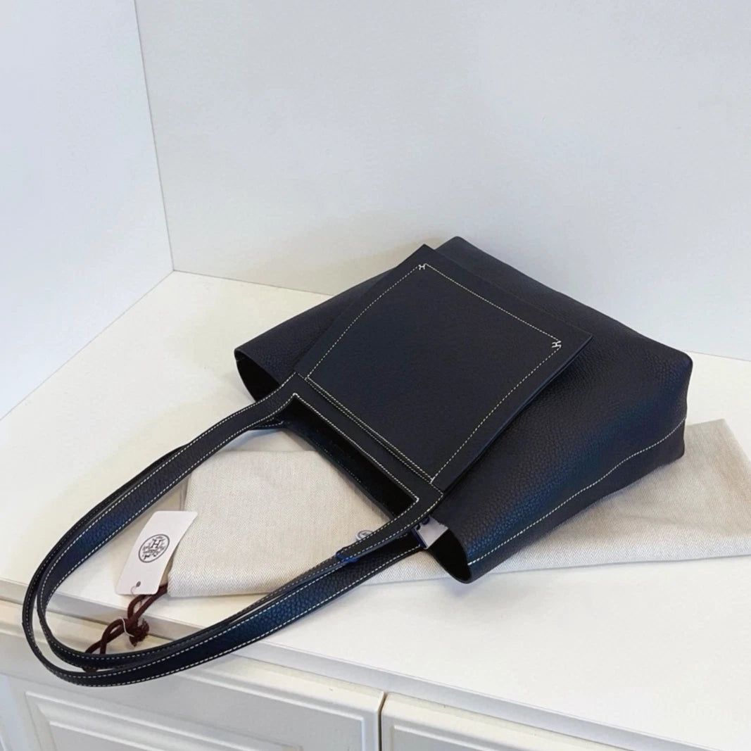 Hermes Cabasellier31 Tote Shoulder Bag Black Unisex Adults Classic