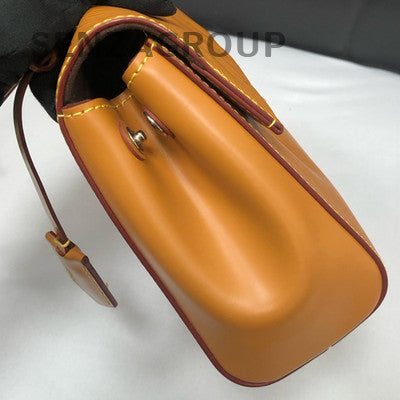 Louis Vuitton Cluny BB Handbag Crossbody Orange Leather Women's Classic