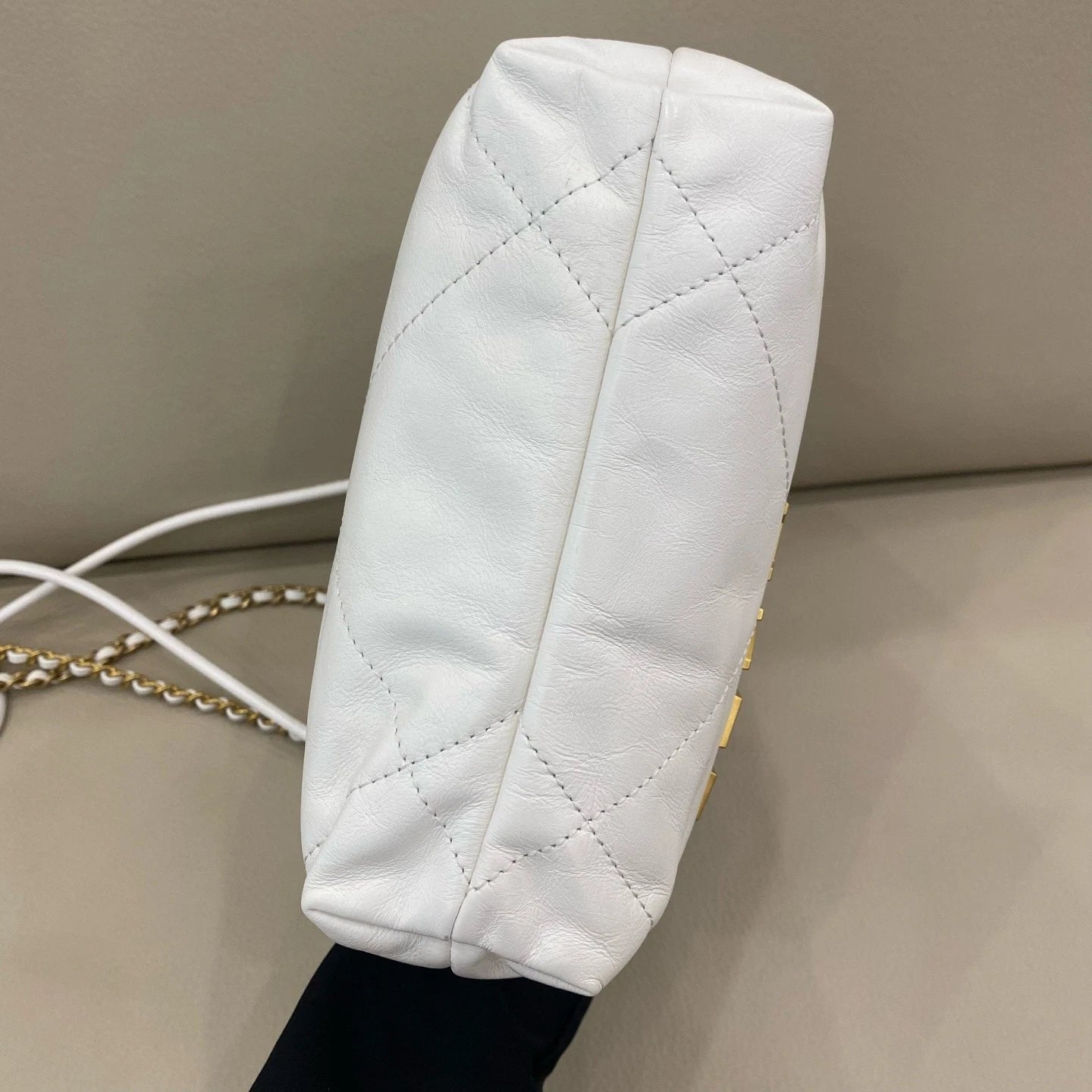 CHANEL Mini 22Bag White Tote Shoulder Bag For Women