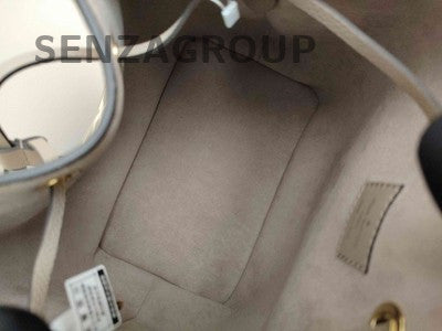 Louis Vuitton Grey Gold Bucket Bag Monogram Print Shoulder Tote