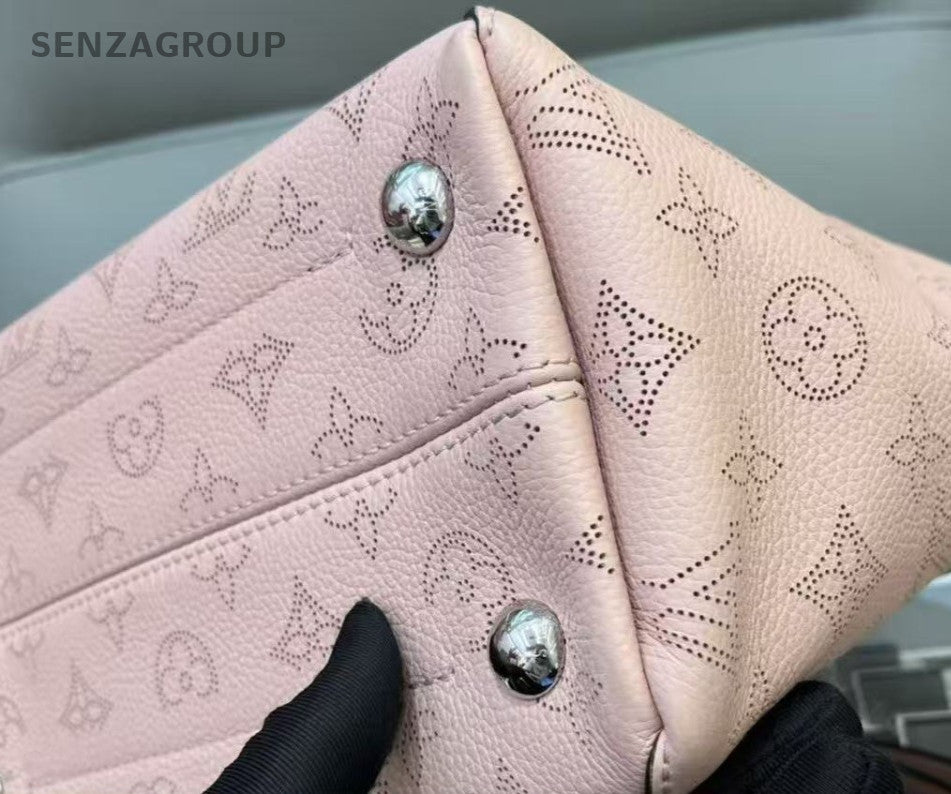Louis Vuitton Hina PM Monogram Calfskin 2way Shoulder Handbag Women Pink