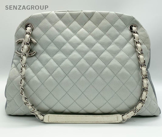 Chanel Caviar Leather Chain Shoulder Crossbody Bag Misty Blue Almosrt Brand New