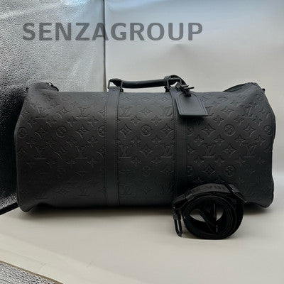 Louis Vuitton Keepall Black Embossed Travel Bag - Unisex Carryall