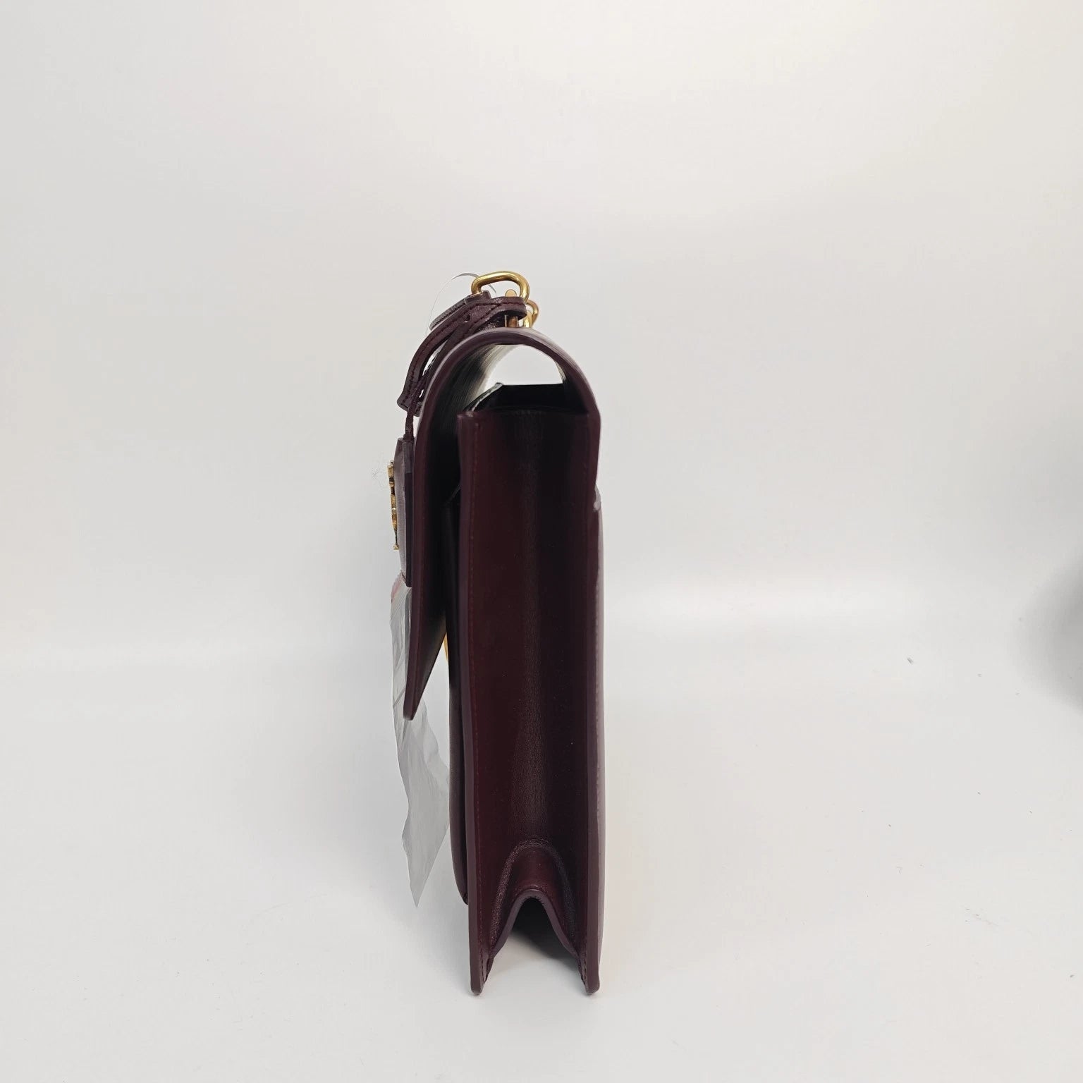 Saint Laurent Leather Burgundy Large College Shoulder Bag For Women