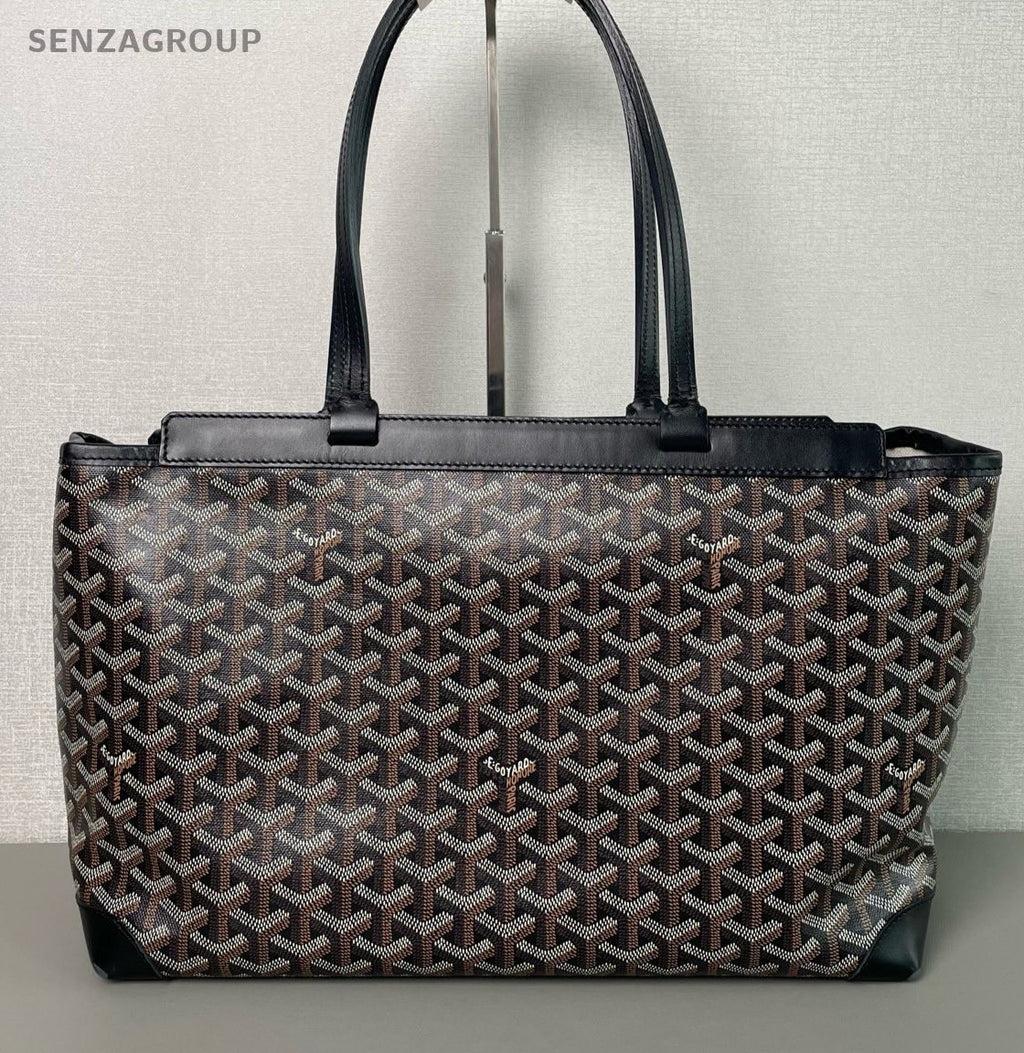 Goyard Bellechasse Tote Shoulder Bag Black Used Women Classic