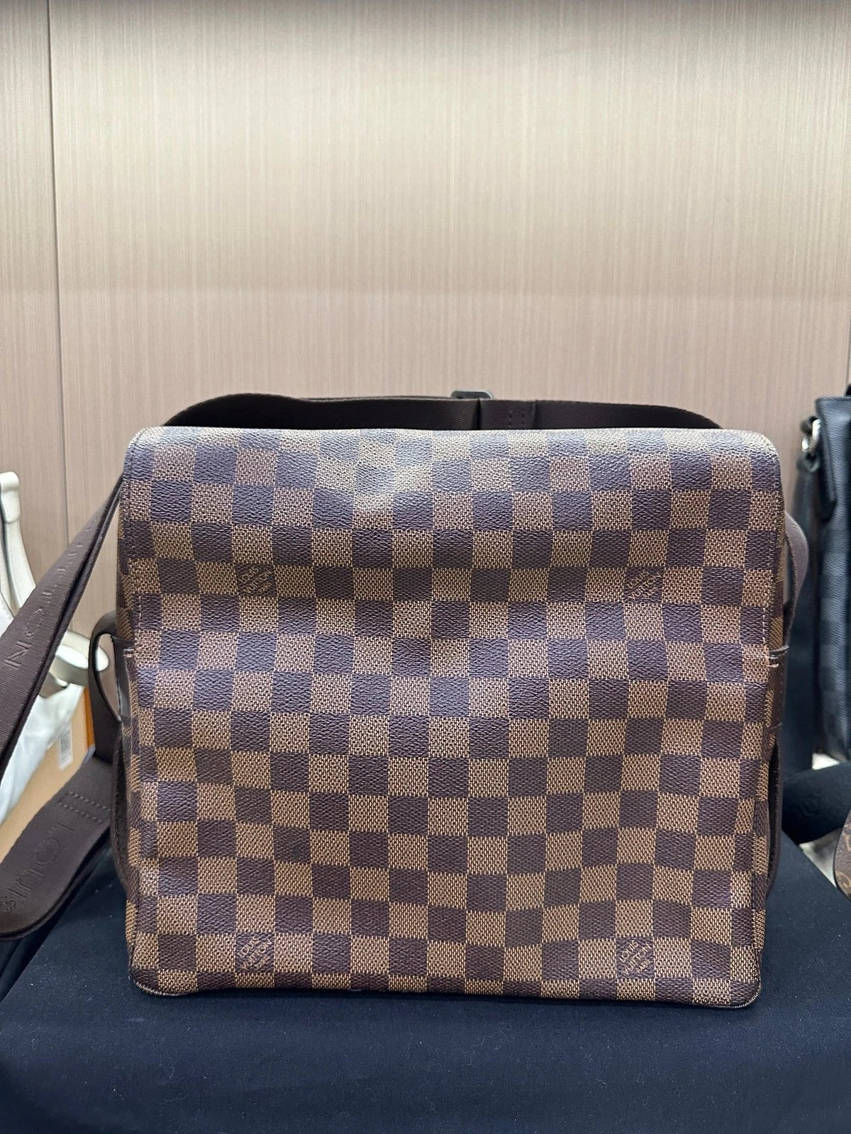 Louis Vuitton Monogram Canvas Damier Shoulder Tofu Bag For Women