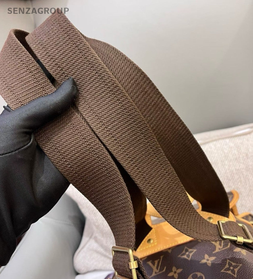 Louis Vuitton Bosphore Monogram Backpack Brown Gold Unisex Adults Classic