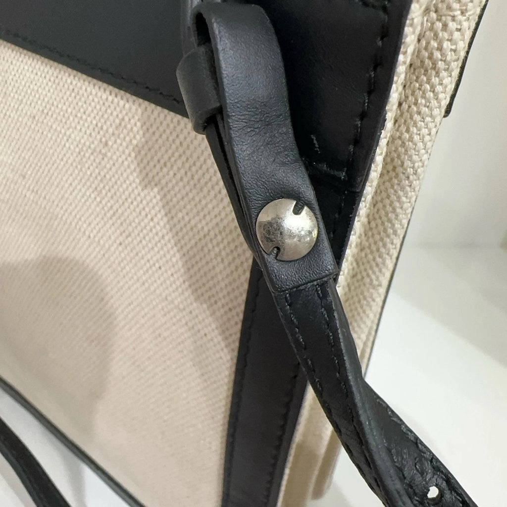 Balenciaga Pochette Medium White Canvas Shoulder Crossbody Bag For Women