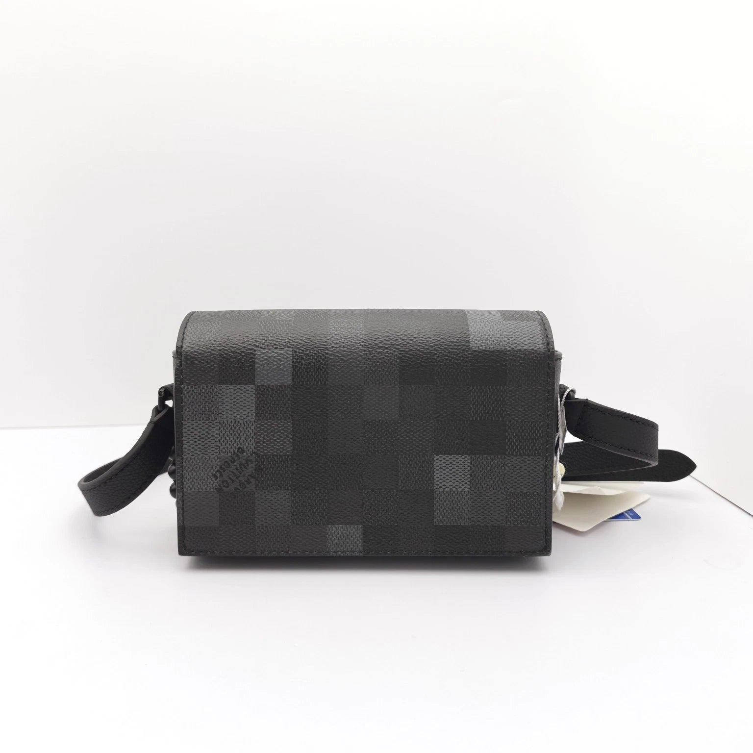 Louis Vuitton Steamer Checkerboard Black Crossbody Camera Box Bag For Women