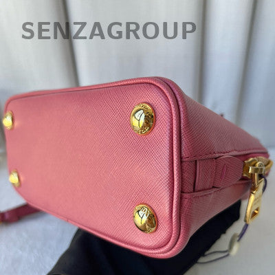 Prada Mini Saffiano Galleria Bag in Pink Gold - Classic & Fashionable