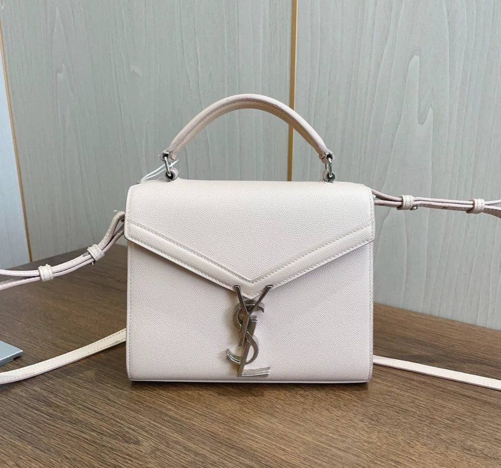 Saint Laurent Message Bag PM Sliver Hardware Top Handle Bag Crossbody Bag Women