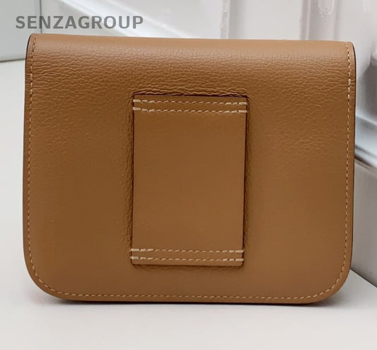 Hermes Constance Slim Shoulder Bag Crossbody Brown Black Used Women Classic