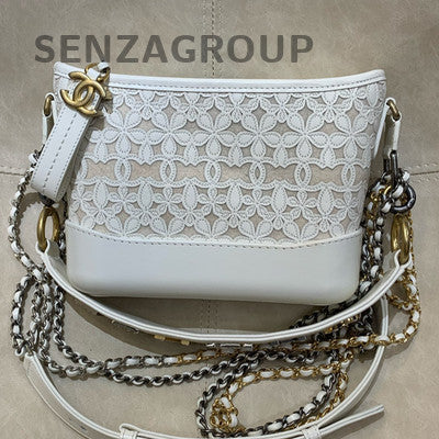 Chanel Lace Handle Gabrielle Hobo Small Chain Crossbody Bag for Women