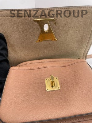 Louis Vuitton Lockme Chain Pink Leather Small Crossbody Bag Women's Classic