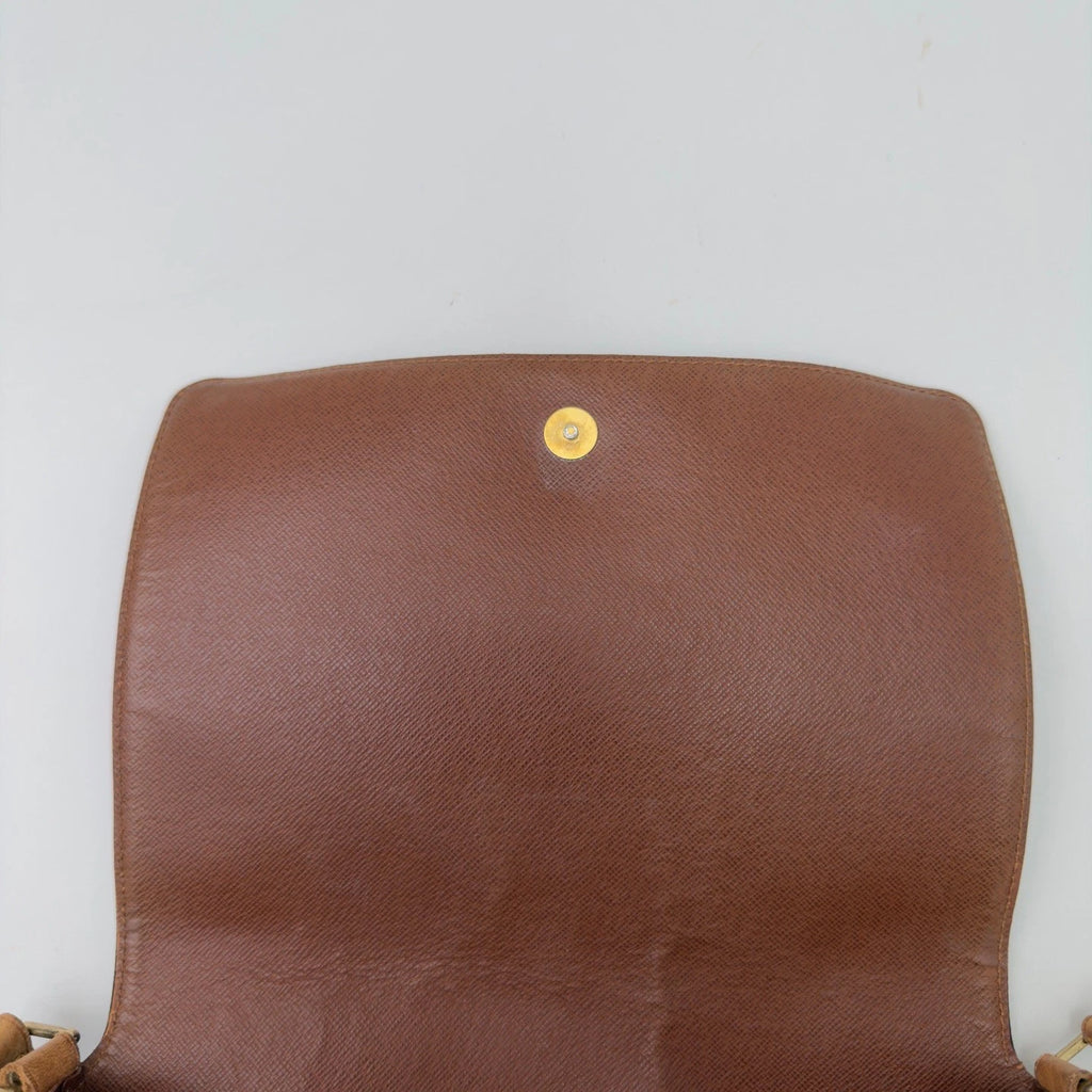 Louis Vuitton Musette Tango Monogram Shoulder Crossbody Brown Gold Women Vintage