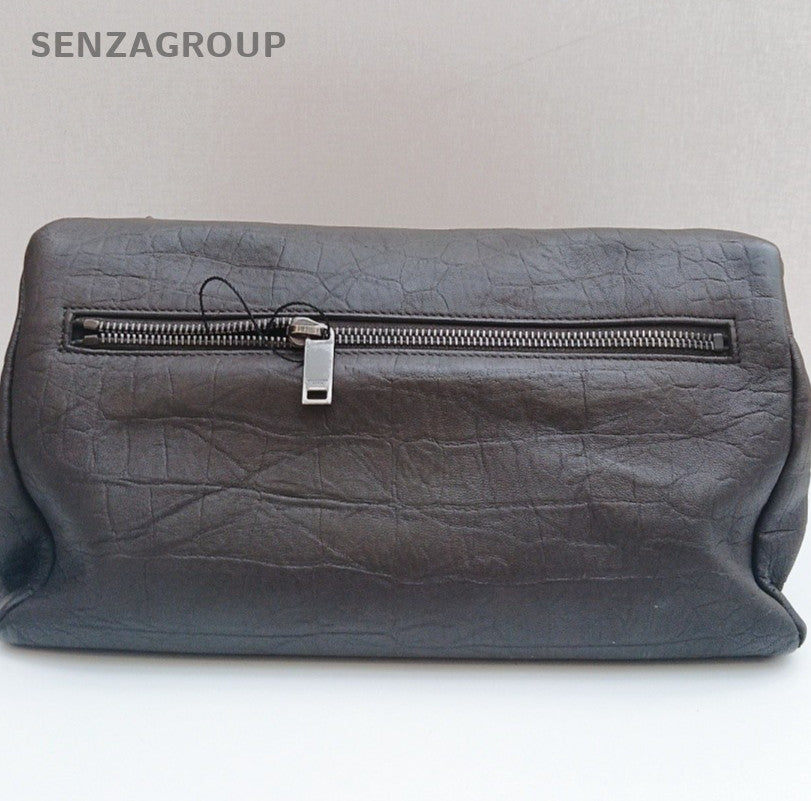 Saint Laurent Niki Chain Shoulder Bag Gray Silver Used Women Classic
