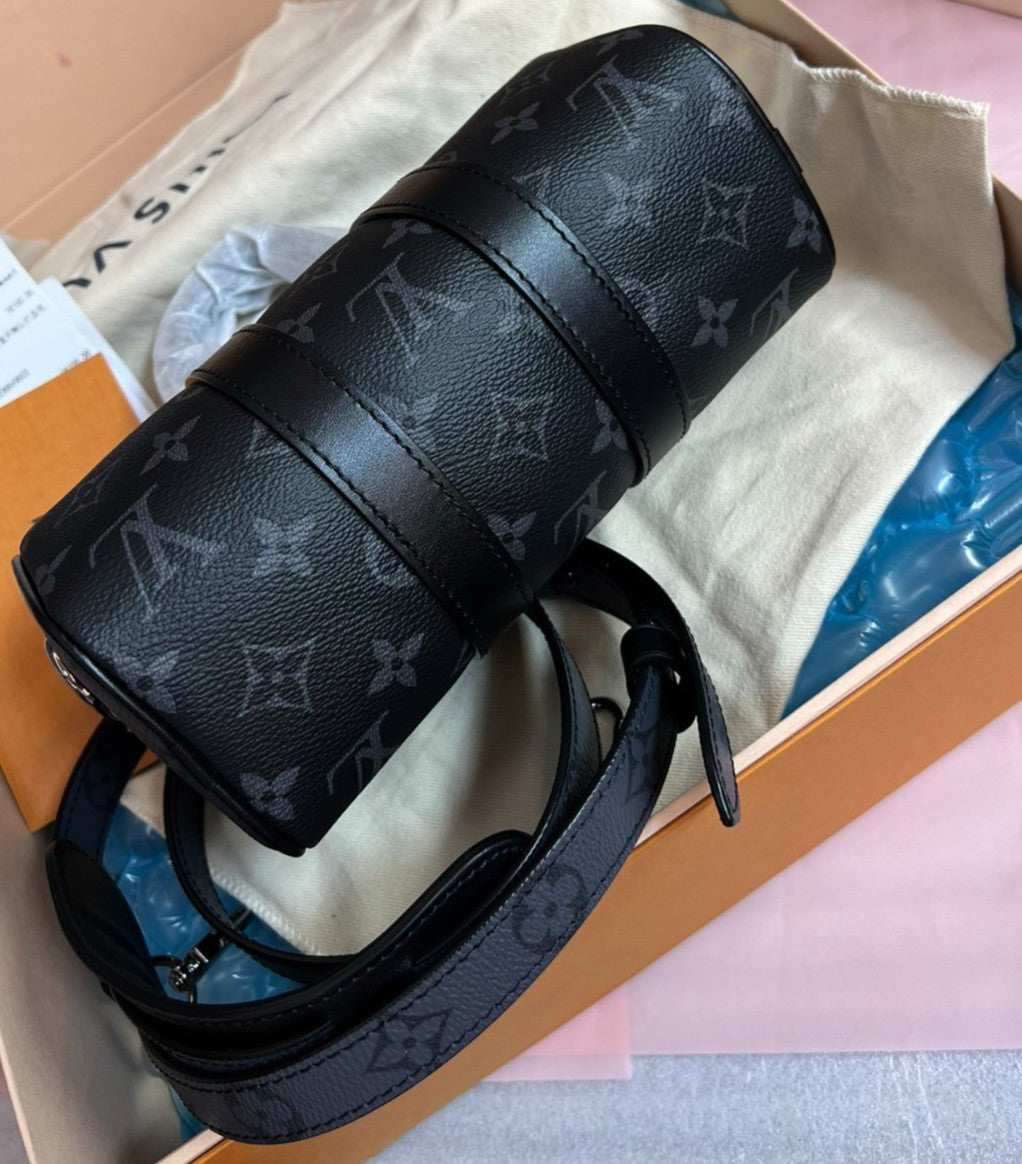Louis Vuitton Keepall XS Black Monogram 2WAY Shoulder bag Crossbody Brand NEW