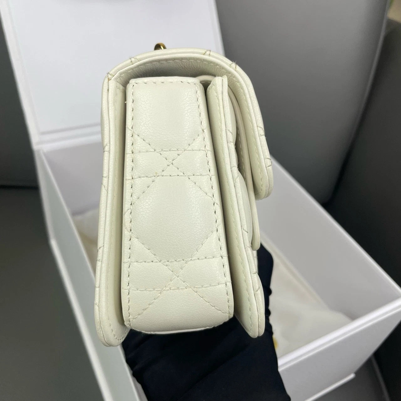 Dior Mini Jolie White Pearl Handbag Crossbody Shoulder Bag For Women