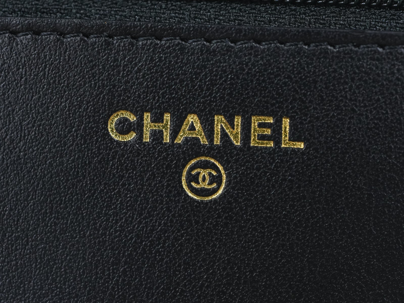 CHANEL Leboy Woc Calfskin Chain Shoulder bag Black Gold Women Classic