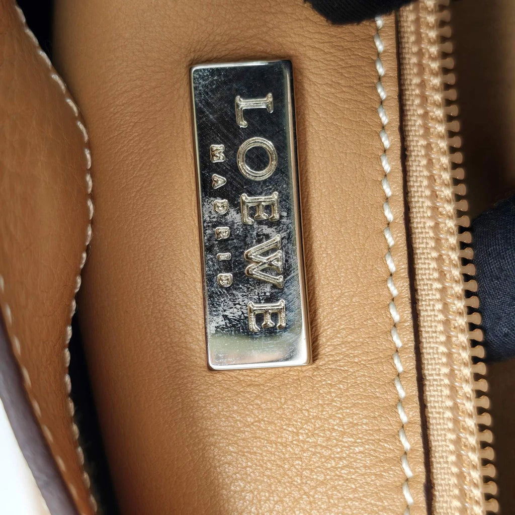 Loewe Leather Beige Flap Shoulder Bag For Women