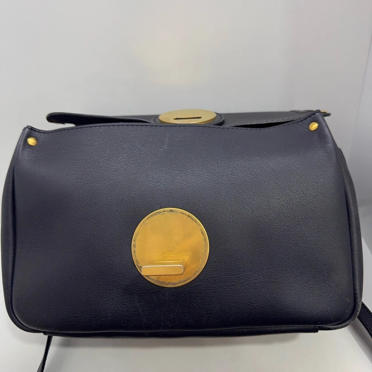 Chloe Black Leather Handbag Shoulder Crossbody Bag For Women