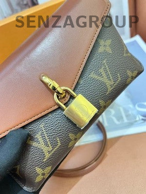 LV Monogram Lockme Ever Shoulder Bag Brown Gold Hardware Women's Fashion