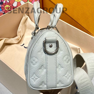 Louis Vuitton Keepall Monogram Handbag Silver - Classic Women's Travel