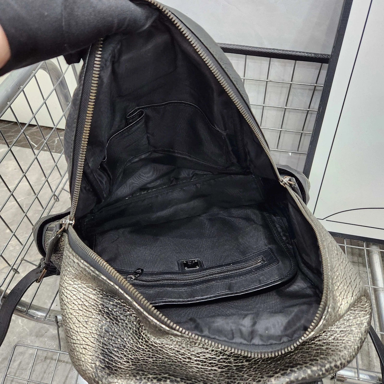 MCM Colorblock Leather Backpack for Women