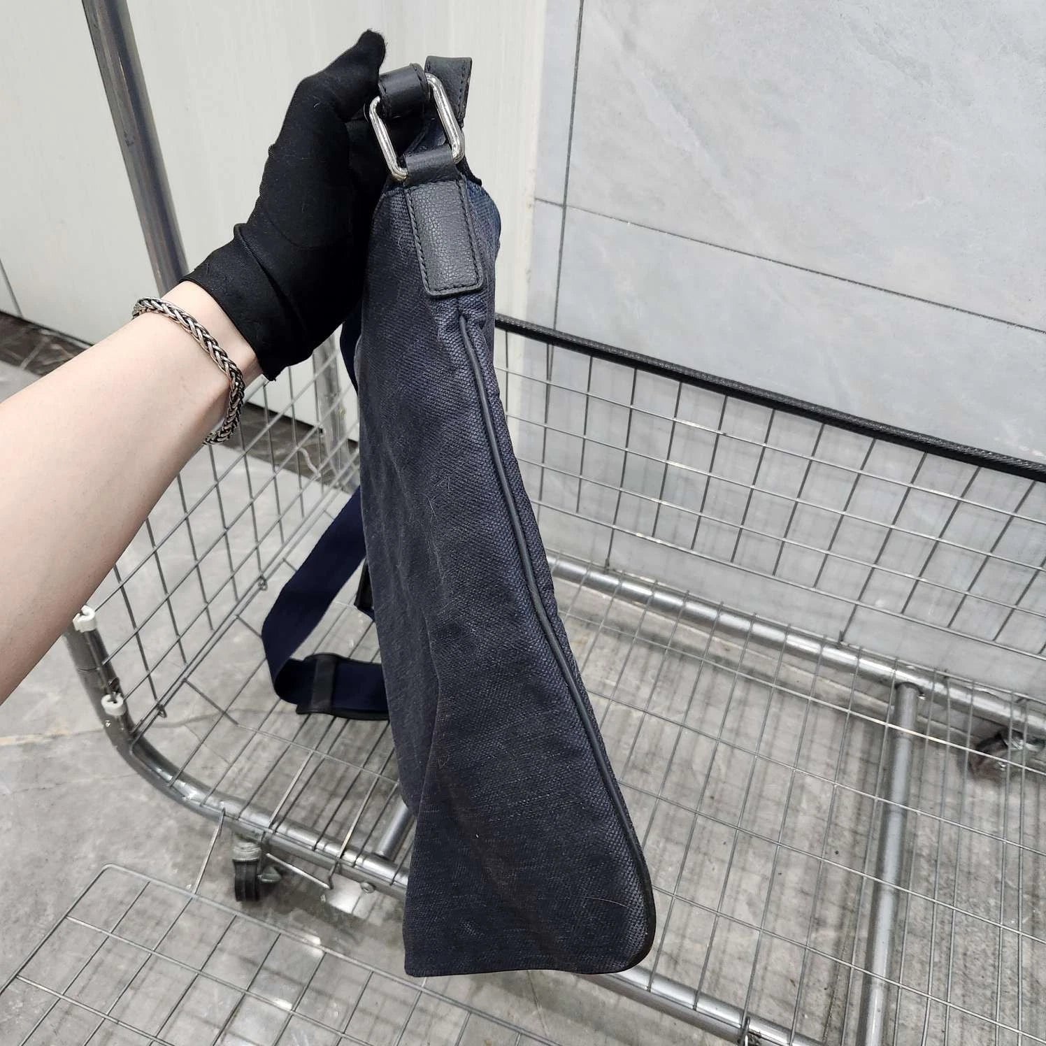 Gucci Canvas Large Messenger Shoulder Crossbody Women