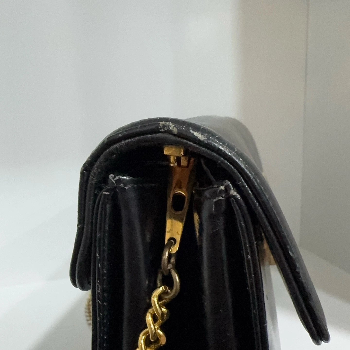 Dior Black Big Logo Calfskin Envelope Shoulder Crossbody Bag for Women