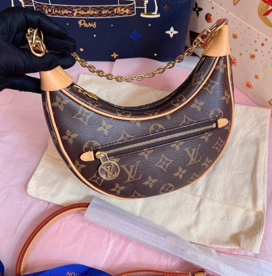 Louis Vuitton Monogram 2ways Shoulder Crossbody Bag Women Brown