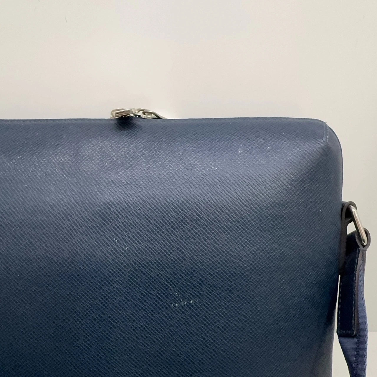 Louis Vuitton Blue Calfskin Messenger Shoulder Crossbody Bag For Women