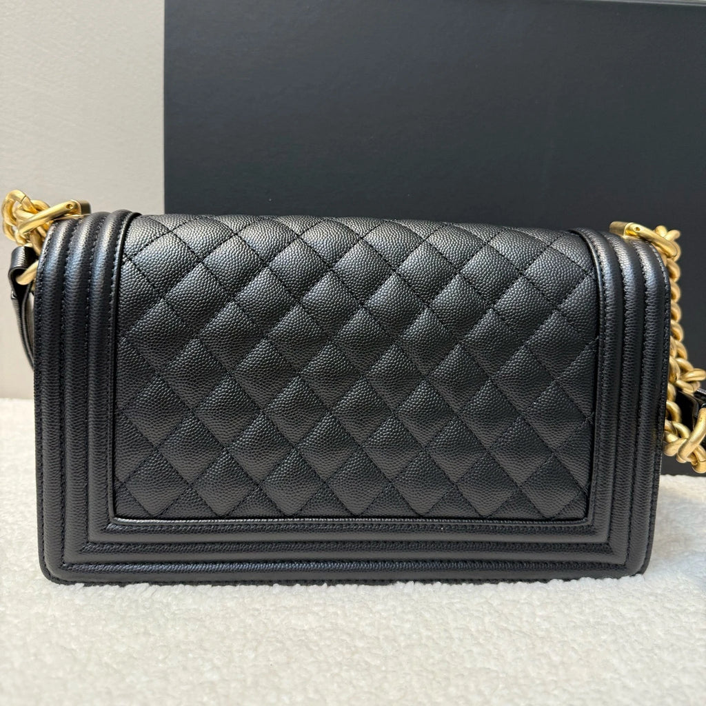 Authentic CHANEL Calfskin LeBoy Shoulder Bag For Women Pre-owned