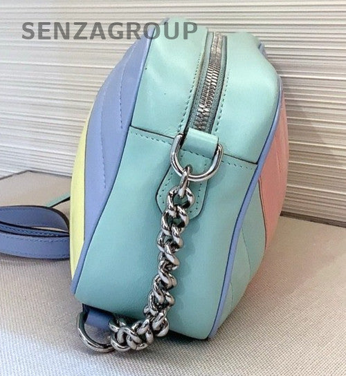 GUCCI GG Marmont Camera bag Rainbow Color Shoulder bag Crossbody