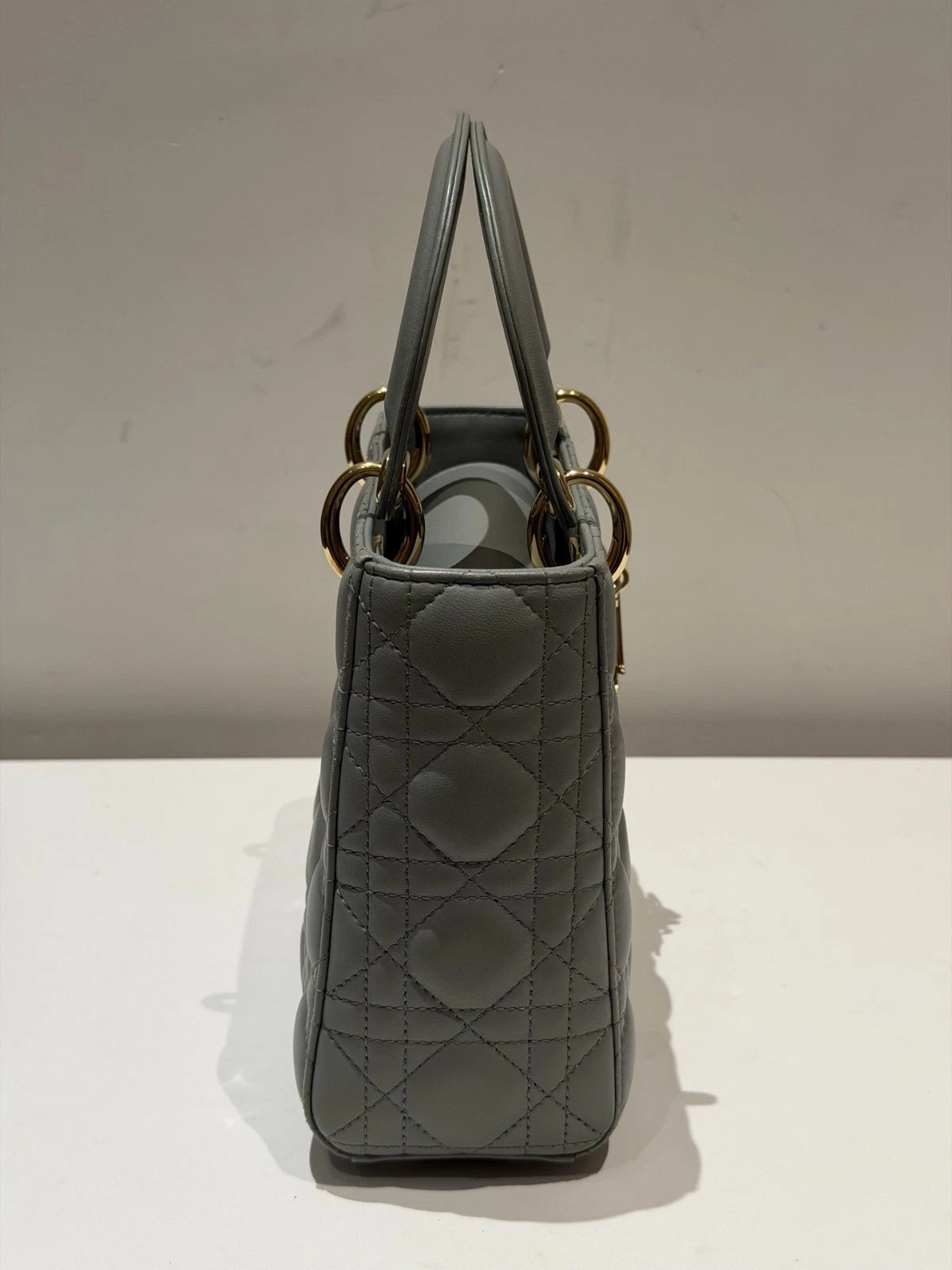 Christian Dior Lady Dior 2Ways Top Handle Bag Crossbody Women Dior Cannage