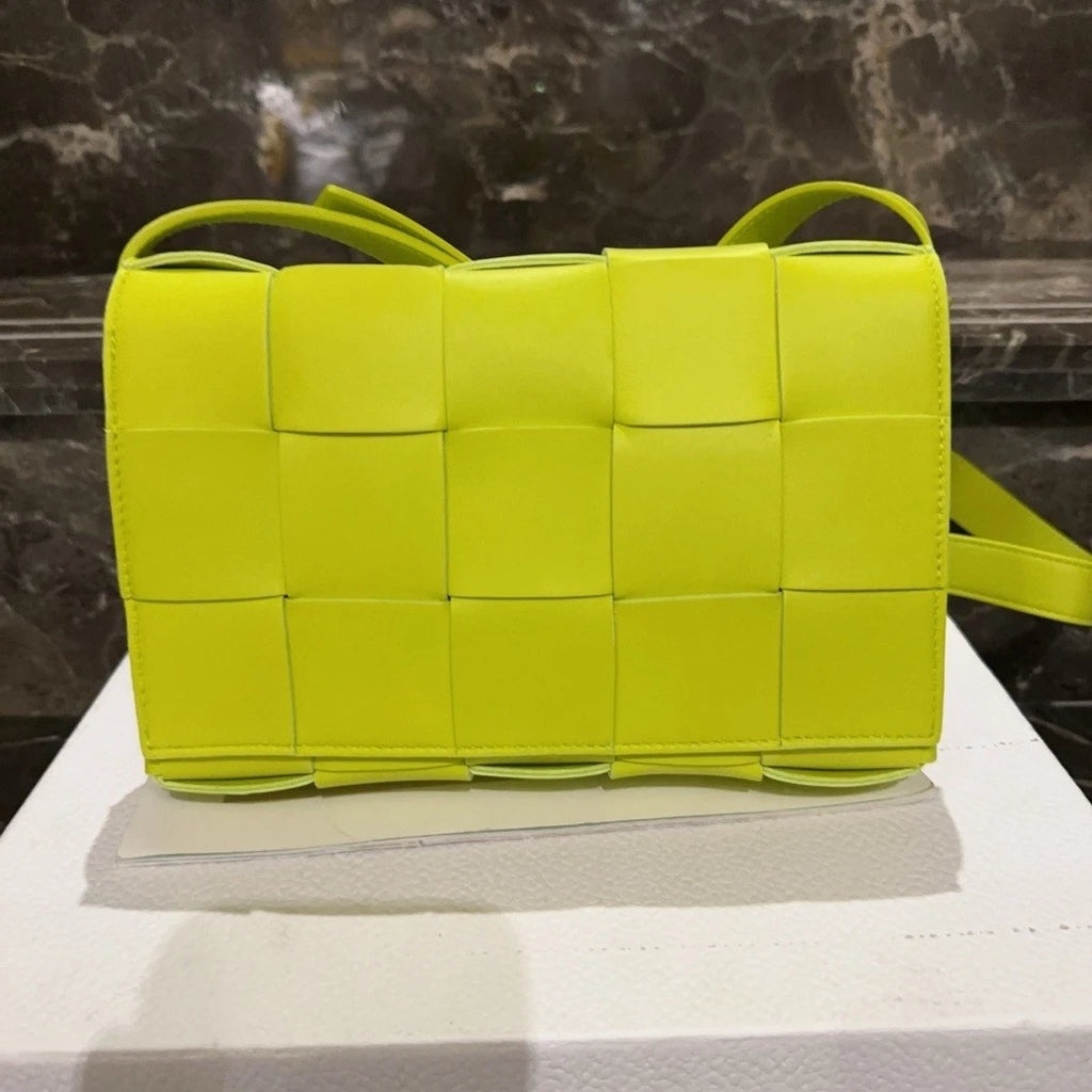 Bottega Veneta Cassette 15-grid Lambskin Crossbody Clutch Women