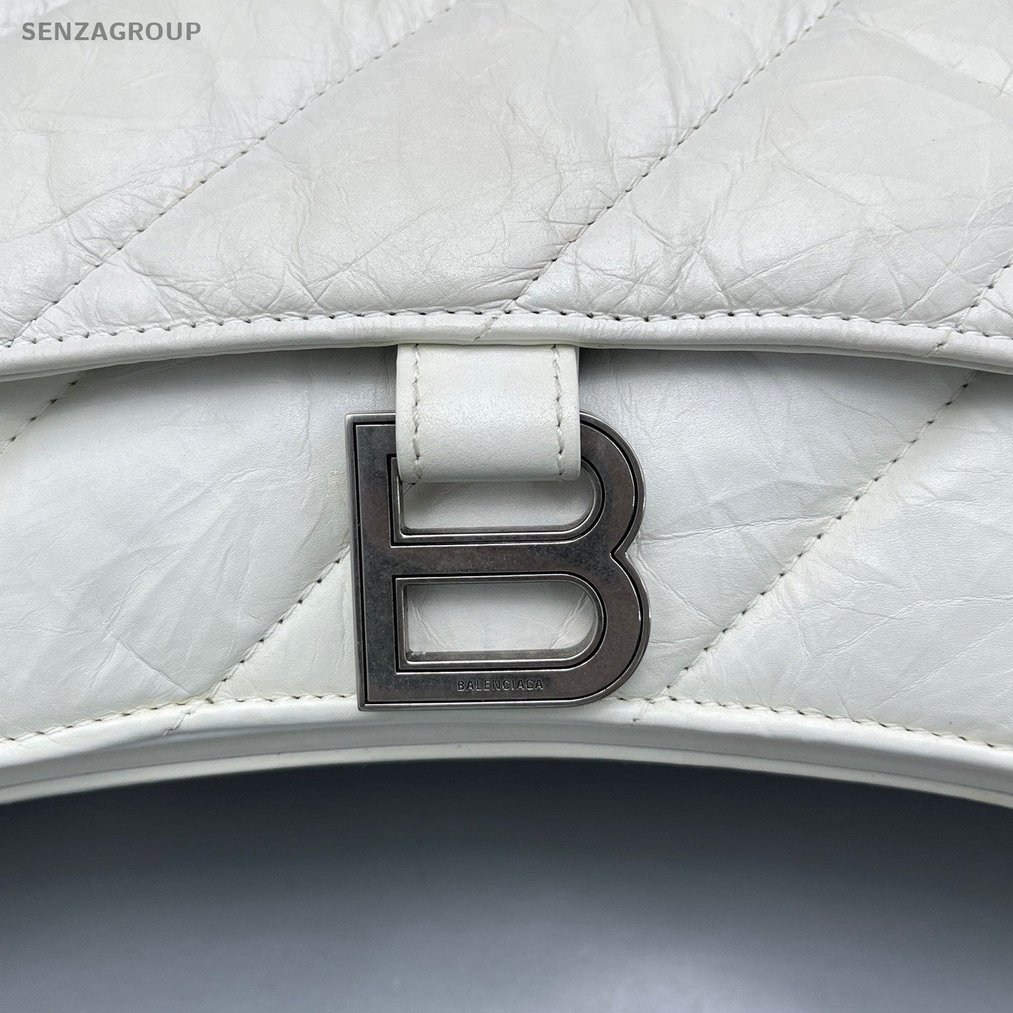 Balenciaga crush PM Shoulder Crossbody Bag White Women